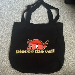 Black Tote Bag with Pierce the Veil Logo